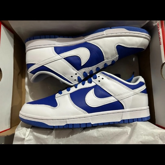 NEW Size 10.5 Men's Sneaker Nike Dunk Low “Racer Blue” DD1391-401 FAST SHIPPING - Picture 2 of 4